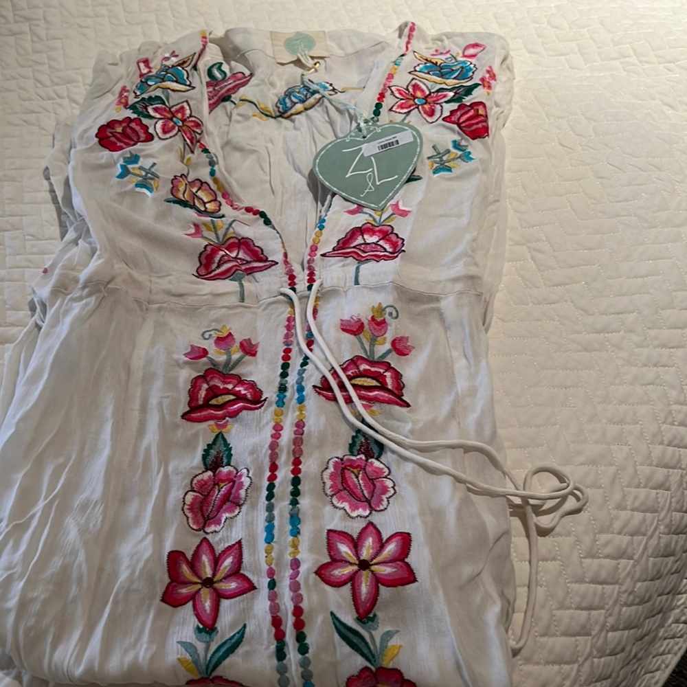 Z&L embroidered maxi dress